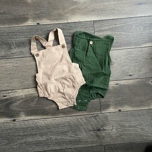 *BRAND NEW* Overall onesie romper outfit Fall and minimalist linen unisex